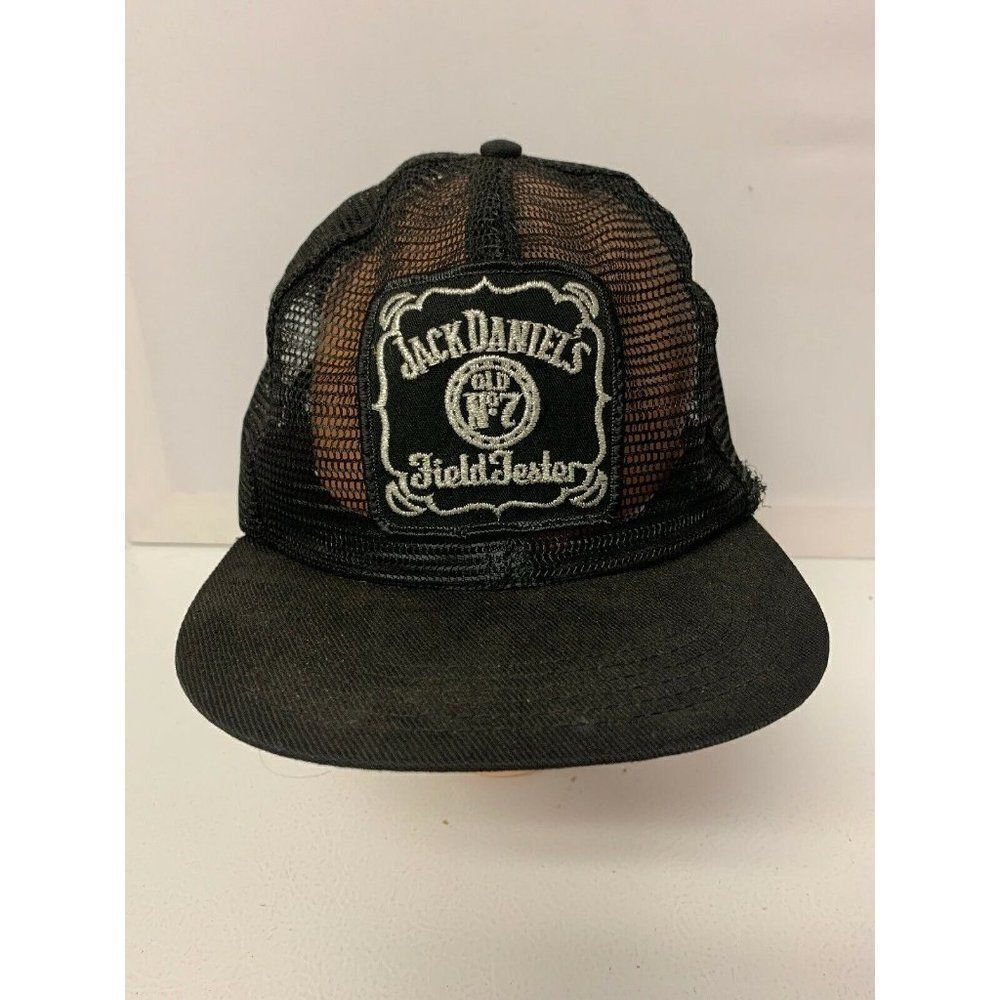 Vintage Jack Daniels Snapback Trucker Hat Damaged